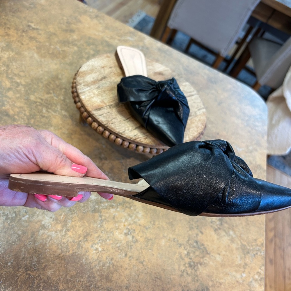 Zara Black Bow Mules - Picture 7 of 13